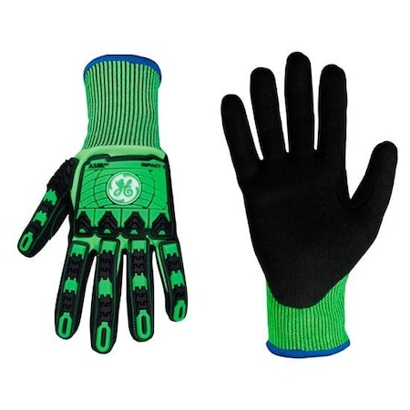 Ge 13 Ga Sandy Nitrile Tpr Impact A 3 Glove M GG240MC